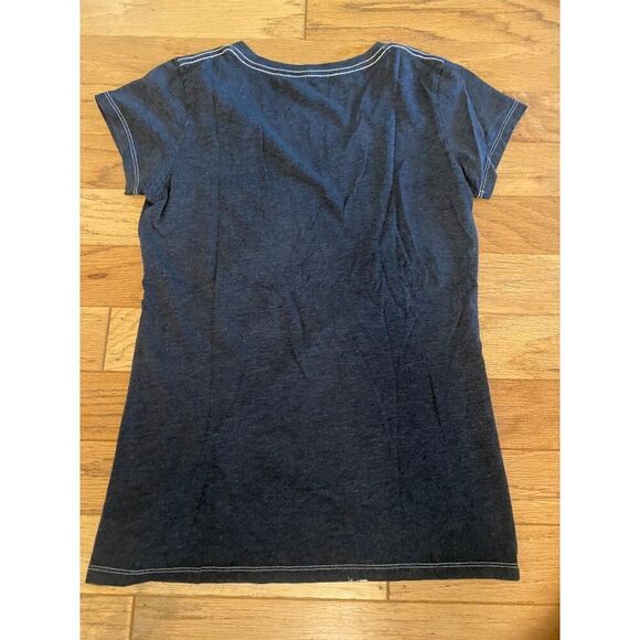 Audrey Hepburn womens Graphic V-Neck Short Sleeve fitted casual t-shirt sz large - Picture 6 of 8